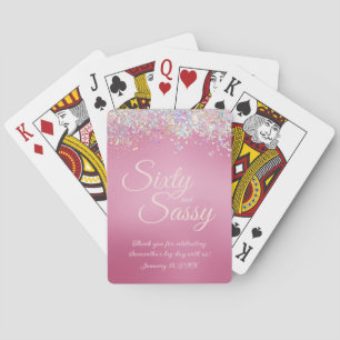 Jeu De Cartes Soixante et Sassy 60e fête d'anniversaire Favour