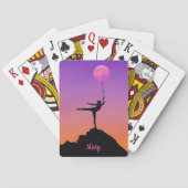 Jeu De Cartes Solde de lune de ballet Nom personnalisé (dos)
