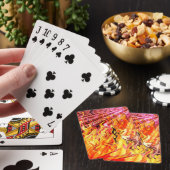 Jeu De Cartes Soleil à travers les flammes..... (In Situ)