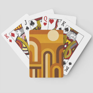 Jeu De Cartes Soleil & Arches Design Géométrique Moderne du Mili