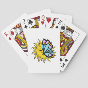 Jeu De Cartes Soleil céleste à papillon