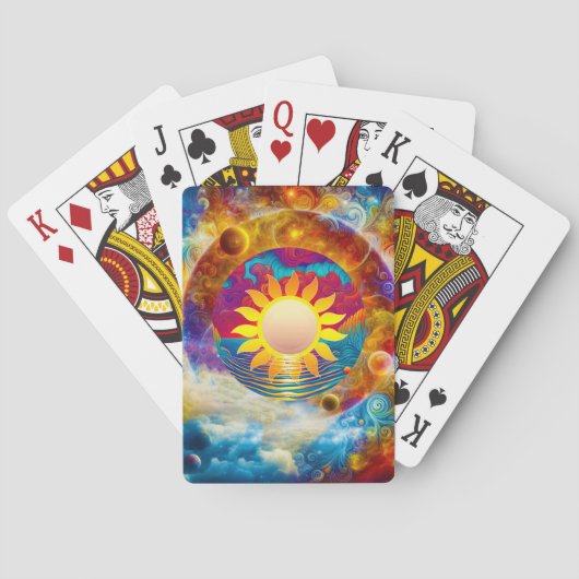 Jeu De Cartes Soleil cosmique (dos)