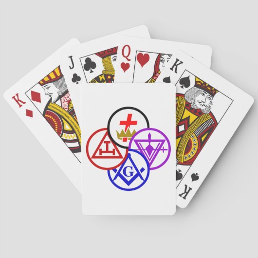 Jeu De Cartes Soleil de rite de York (dos)