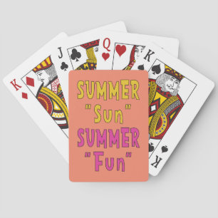 Jeu De Cartes Soleil d'été, plaisir d'été