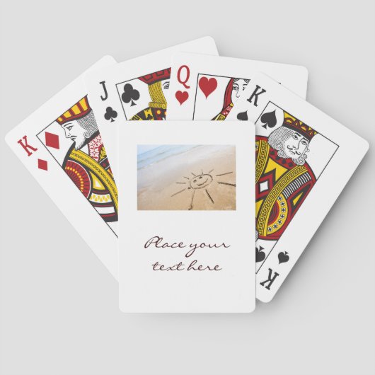 Jeu De Cartes Soleil Sur La Plage (dos)