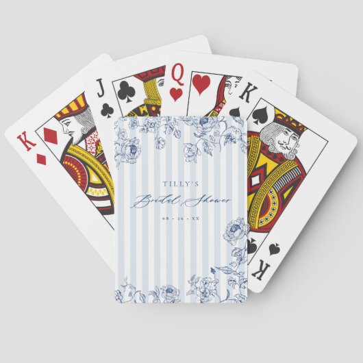 Jeu De Cartes Something Blue Playing Cards Bridal Shower Game (dos)