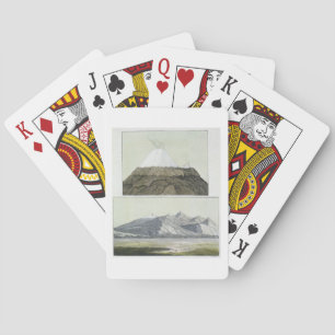 Jeu De Cartes Sommet du Cotopaxi (en haut), et l'éruption du Cot