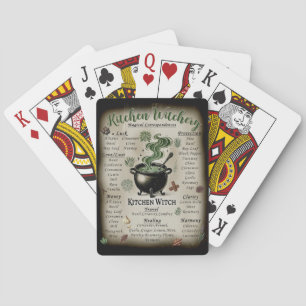 Jeu De Cartes Sorciellerie de cuisine Correspondances magiques d