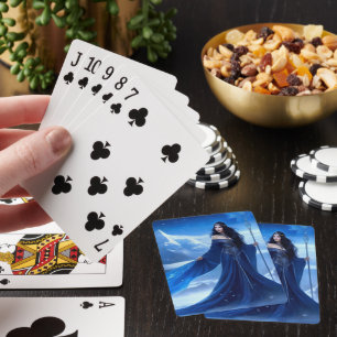 Jeu De Cartes Sorcière de glace du flocon de neige de la toundra