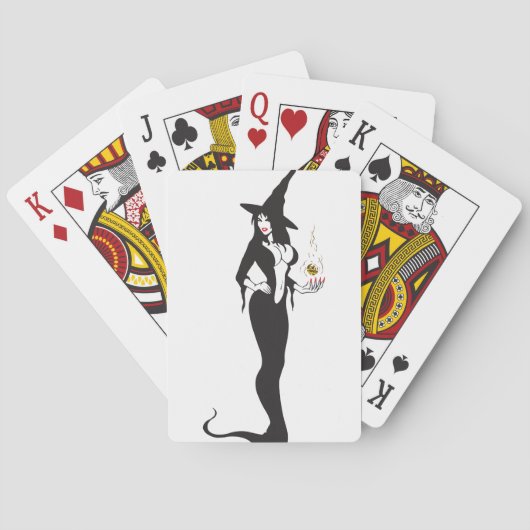 Jeu De Cartes sorcière de l'ampli halloween (dos)
