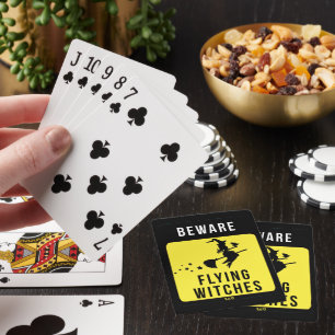 Jeu De Cartes SORCIÈRES VOLANTES À ÉVITER drôle d'Halloween