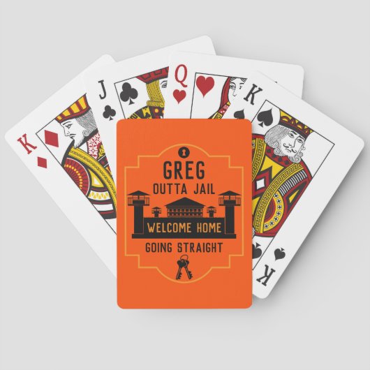 Jeu De Cartes Sortez De Prison Libération Cadeau (dos)