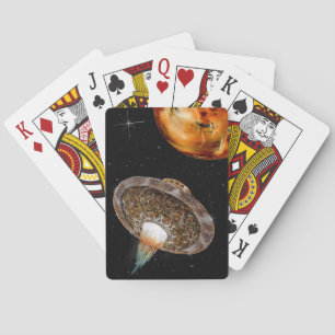 Jeu De Cartes Soucoupe volante Vaisseau Spacecraft Mère Navire