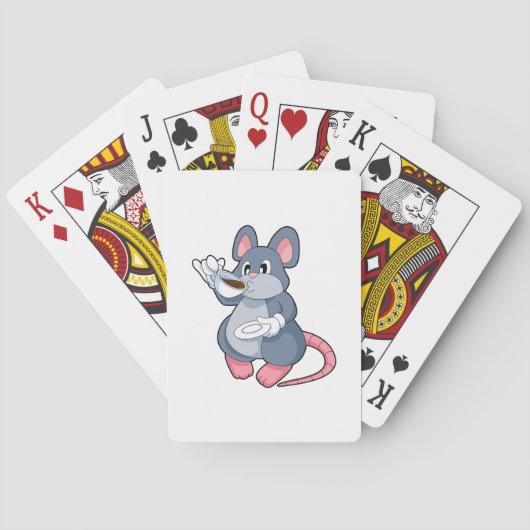Jeu De Cartes Souris avec Café Cup (dos)