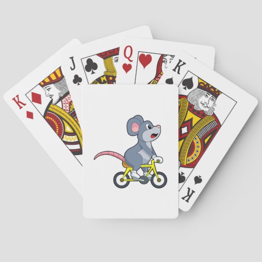 Jeu De Cartes Souris avec vélo (dos)