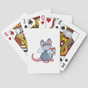 Jeu De Cartes Souris comme mariée avec voile & Cadeau.PNG