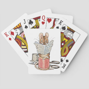 Jeu De Cartes Souris de tailleur sur la bobine du fil