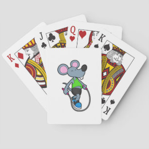 Jeu De Cartes Souris en forme avec corde