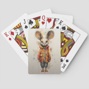 Jeu De Cartes Souris timide Abstraite