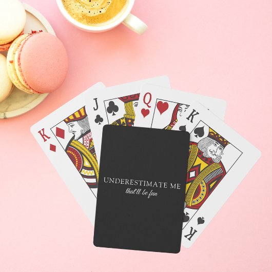 Jeu De Cartes Sous-estimer Moi Amour Humain Moderne