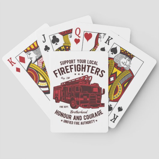 Jeu De Cartes Soutenez vos pompiers locaux (dos)