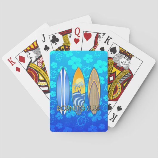 Jeu De Cartes Soutenu pour surfer (dos)