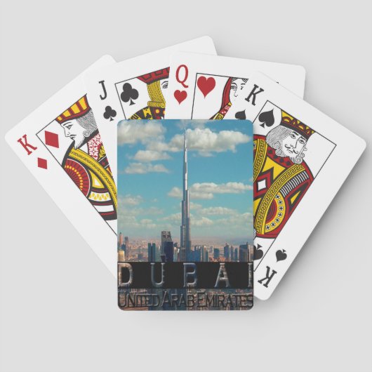Jeu De Cartes Souvenir de Dubai (dos)