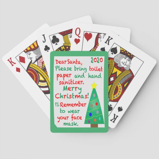 Jeu De Cartes Souvenir de Noël 2020 (dos)