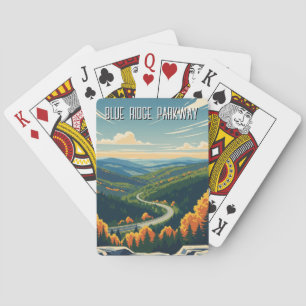 Jeu De Cartes Souvenir vintage de la Blue Ridge Parkway