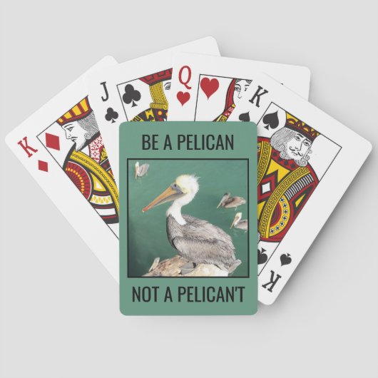 Jeu De Cartes Soyez pélicans, pas pélicans (dos)