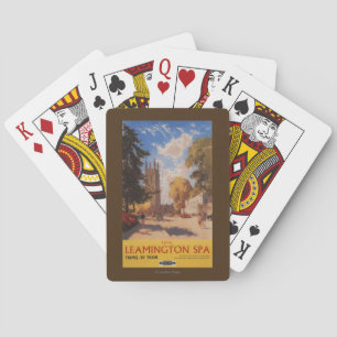 Jeu De Cartes Spa royal, affiche britannique de chemins de fer