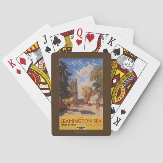 Jeu De Cartes Spa royal, affiche britannique de chemins de fer (dos)