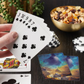 Jeu De Cartes Space Nebula bleu jaune Alcool art (In Situ)