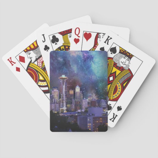 Jeu De Cartes Spacey Seattle (dos)