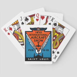Jeu De Cartes Spectacle aérien de Saint-Louis 1930