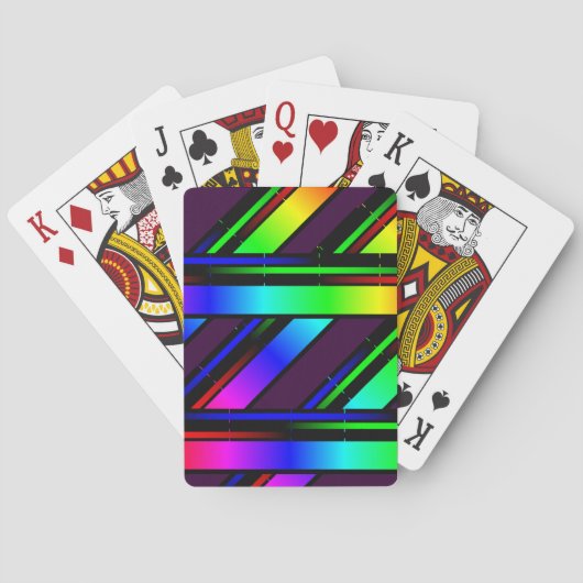 Jeu De Cartes spectre de couleurs arc-en-ciel (dos)