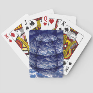 Jeu De Cartes Sphère 3D de nuage abstrait