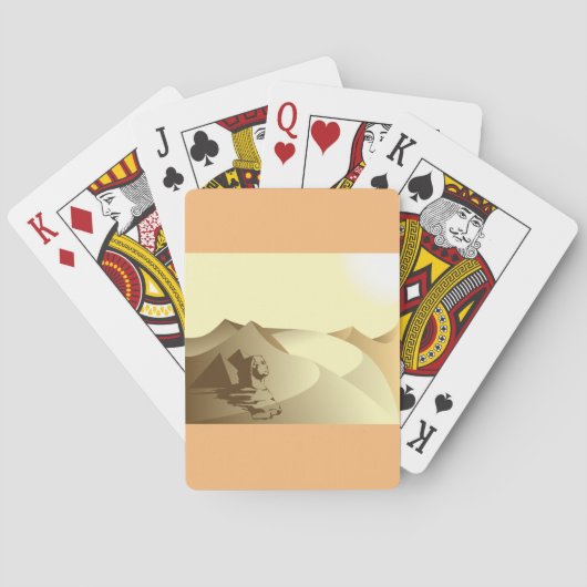 Jeu De Cartes Sphinx Dans Le Désert (dos)