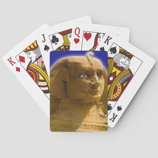 Jeu De Cartes Sphinx égyptien antique à Giza Art Design (dos)