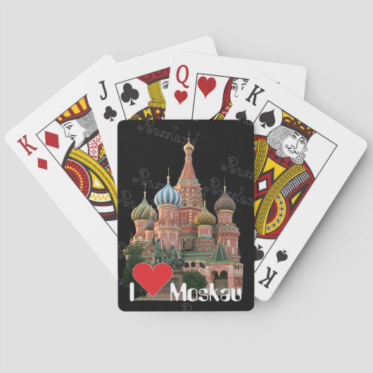 Jeu De Cartes Spielkarten Moskau Russie (dos)