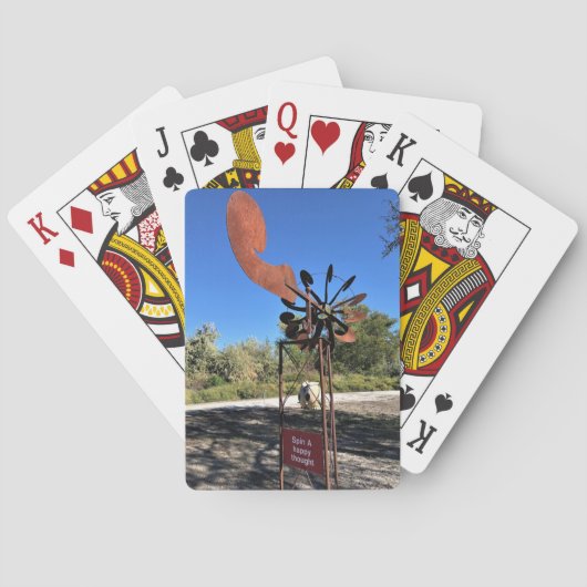 Jeu De Cartes Spin a Happy Thought, Drôle Signe (dos)