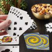 Jeu De Cartes spirale jaune et bleue (In Situ)
