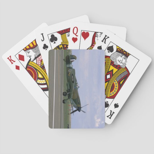 Jeu De Cartes Spitfire britannique sur des avions (dos)