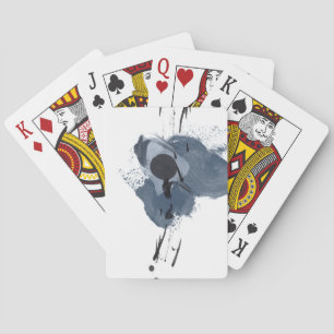 Jeu De Cartes Splash II bleu et noir Paint noir bleu