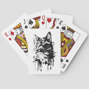 Jeu De Cartes Splash noir et blanc