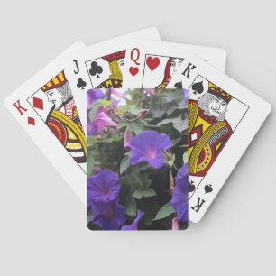 Jeu De Cartes Spring Morning Glories en bleu