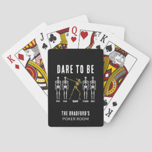 Jeu De Cartes Squelette Arc-en-Ciel Halloween Dab Jeux Salle Per
