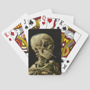 Jeu De Cartes Squelette avec cigarette allumée Vincent van Gog