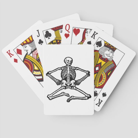 Jeu De Cartes Squelette noir (dos)