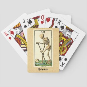 Jeu De Cartes Squelette personnalisé Morte Morte vintage